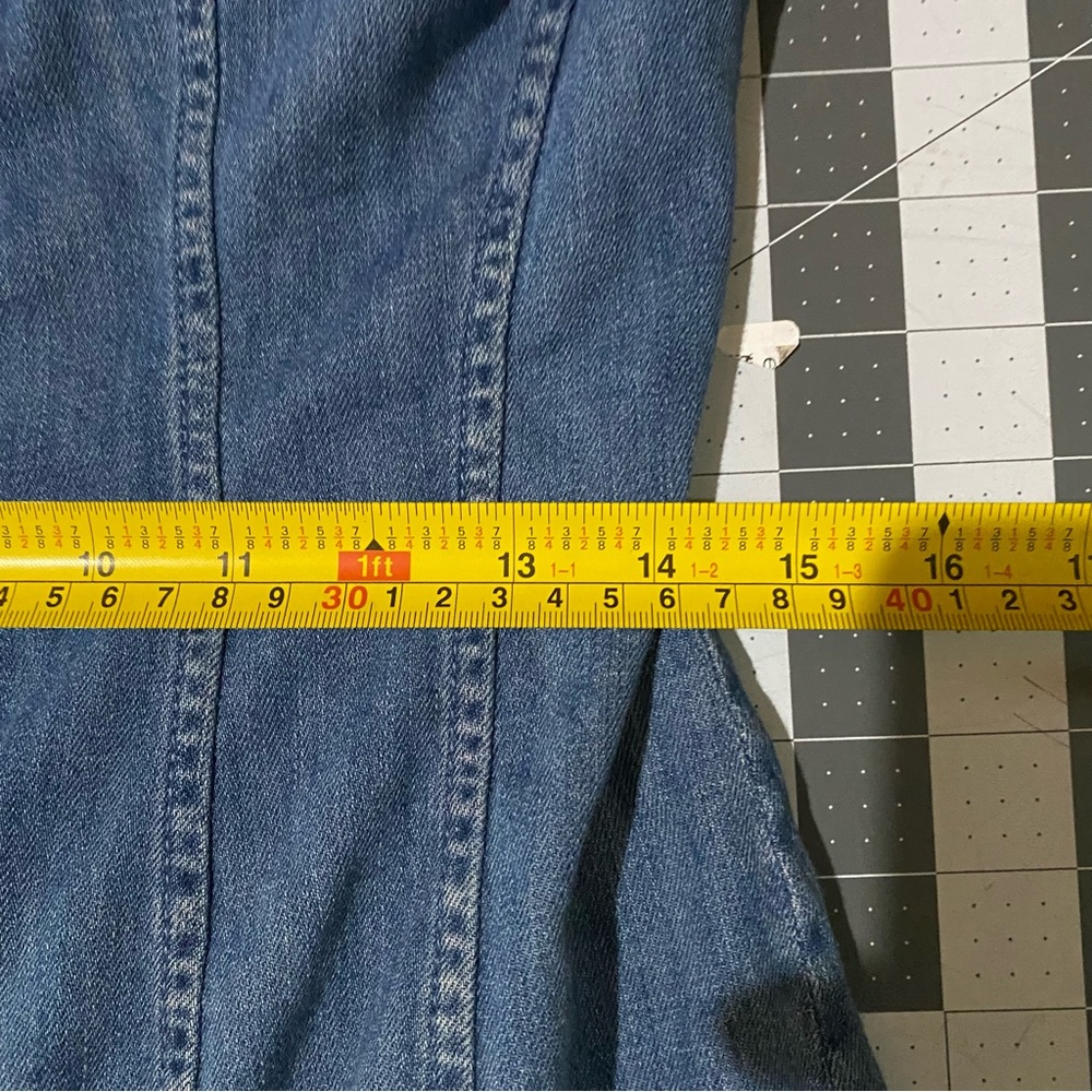 Frame Denim Blue Button-Down Dress - Picture 9 of 12